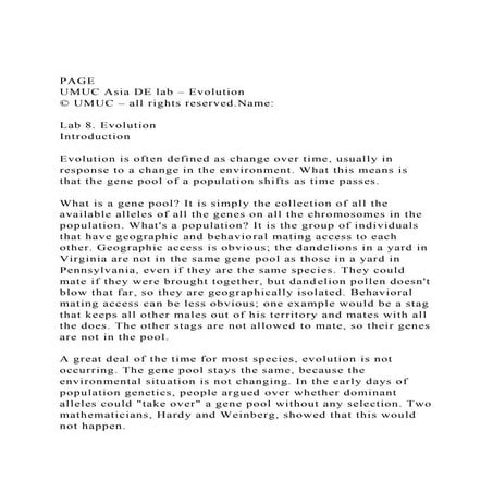 PAGE  UMUC Asia DE lab – Evolution© UMUC – all rights reserv.docx