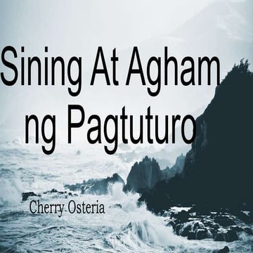 Paghahanda at ebalwasyon ng kagamitang panturo (Sining at Agham sa Pagtuturo)