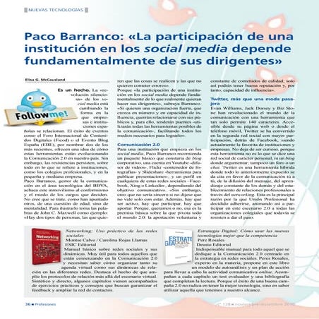 Pagina 36 del nº 128 de la revista Profesiones