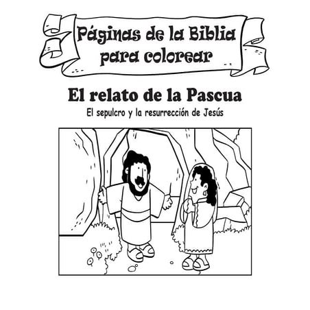 Paginas de la Biblia para colorear - El relato de la Pascua