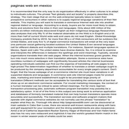 paginas web en mexico