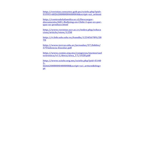 Paginas web sobre acoso escolar