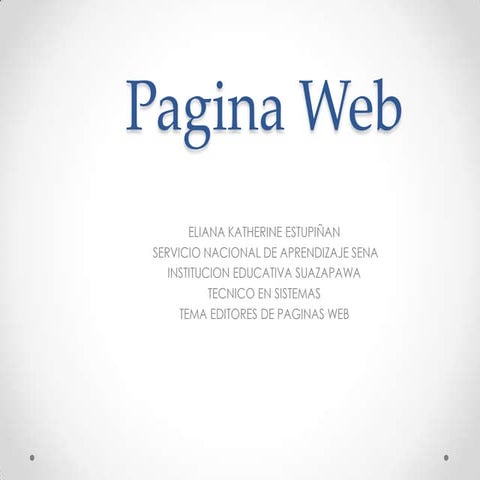 Pagina web