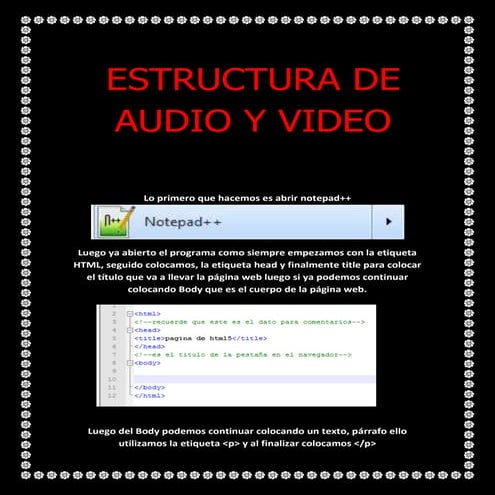 Pagina web audio y video