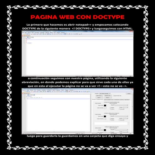 Pagina web con doctype