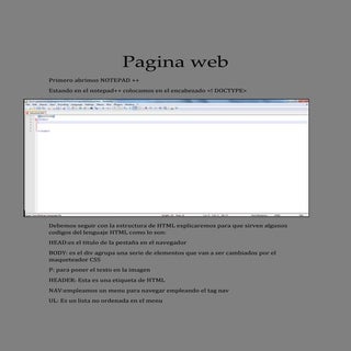 Pagina web con doctype