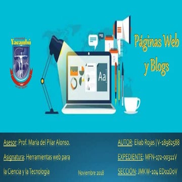 Pagina web y blog   rojase