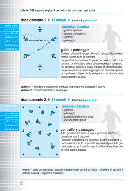 Esercizi Pallavolo Palleggio Bagher Battura Ricezione Attacco Difesa PDF