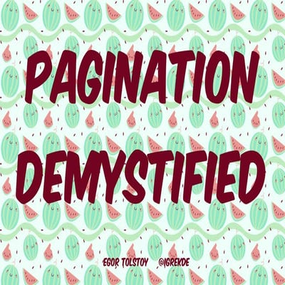 Rambler.iOS #6: Pagination Demystified