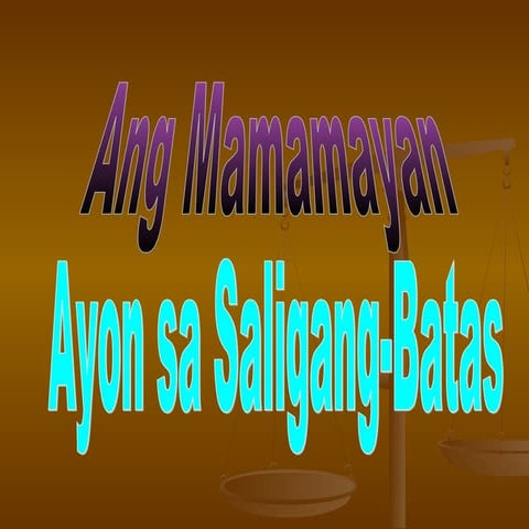 P agkamamamayang pilipino