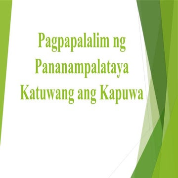 Sinag_sa_Karimlan sa panahon ng kasarinlan. | PPTX