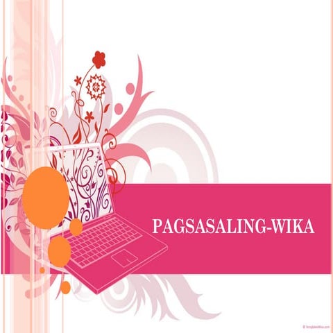 Pagsasaling wika new