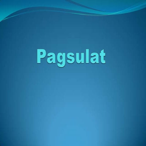 Pagsulat