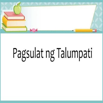 Pagsulat ng talumpati