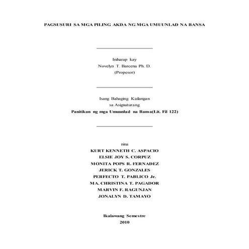 Pagsusuri sa panitikan