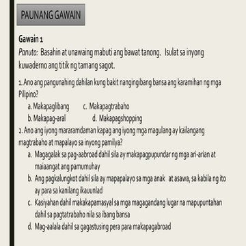 Pagtukoy at pagtugon sa epekto ng migrasyon