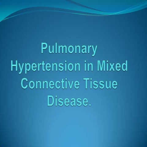 Pulmonary Arterial Hypertension