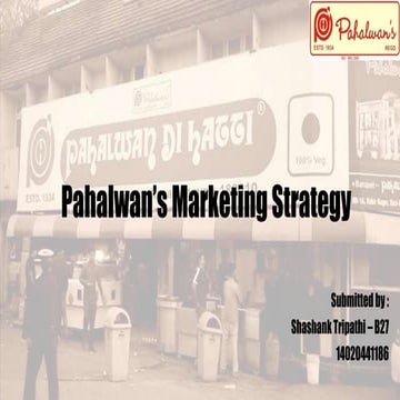 Pahalwan Marketing strategy | PPTX