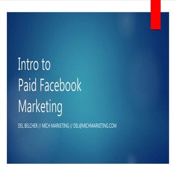 Paid Facebook Marketing