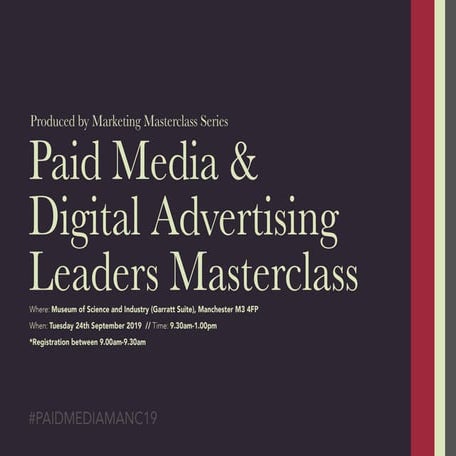 #PAIDMEDIAMANC19 Official Brochure