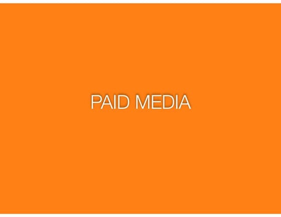 Paid Media Process & Strategy