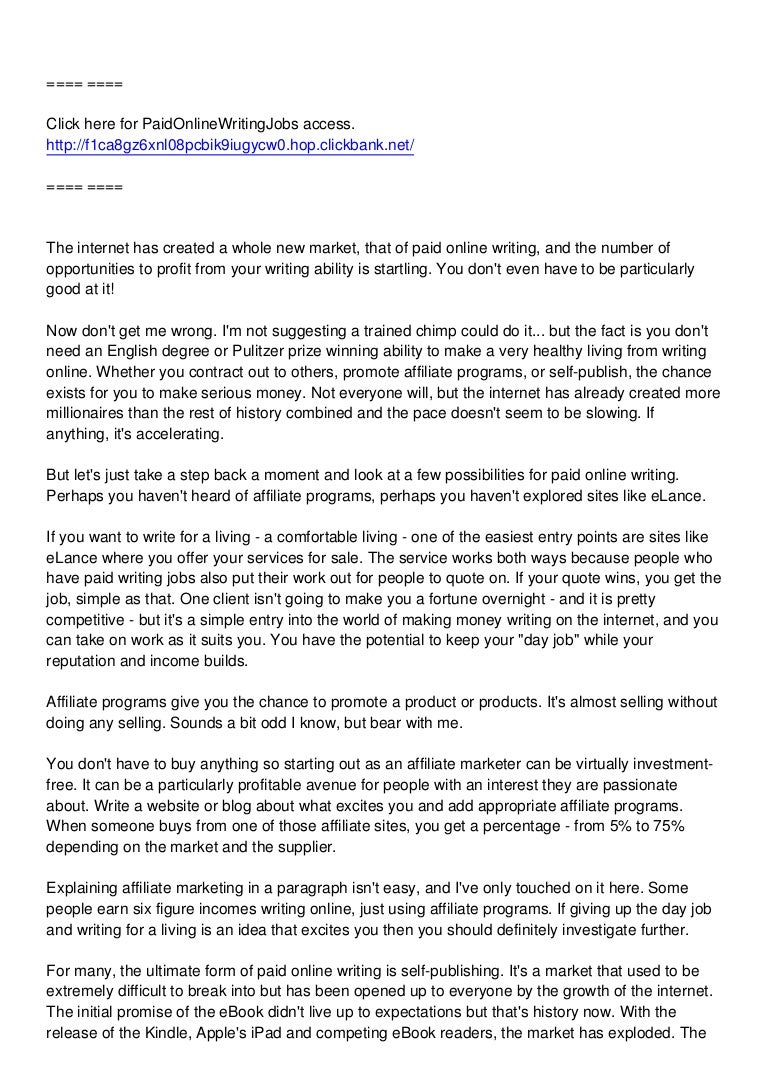 Freelance writing jobs picture