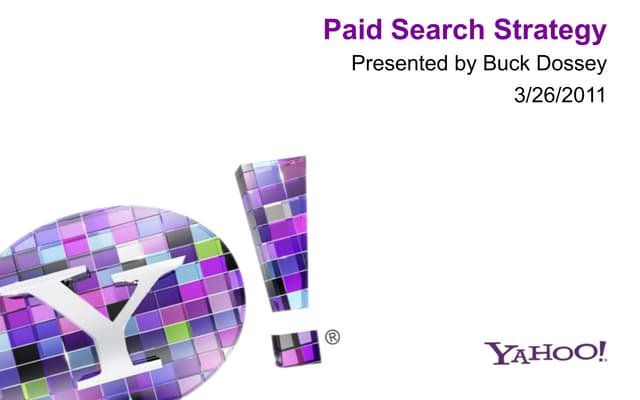 Paid search strategy