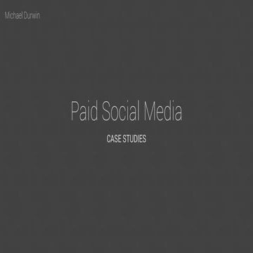 Paid Social Case Studies