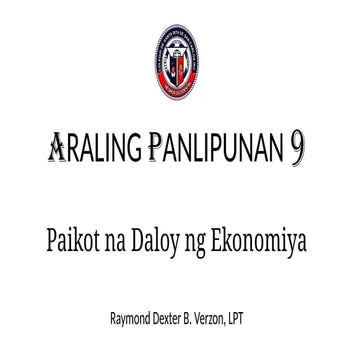 Araling Panlipunan - Paikot na Daloy ng Ekonomiya