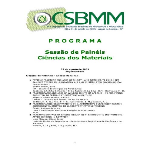 Paineis materiais csbmm_2005