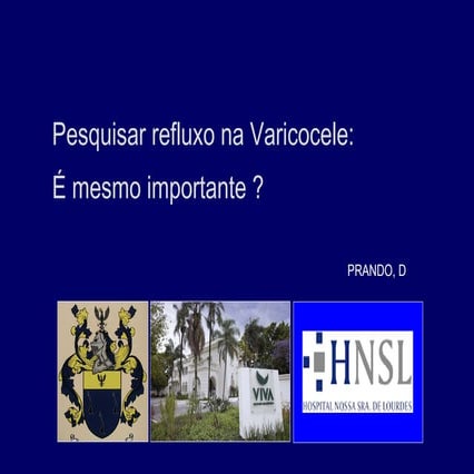 Painel digital varicocele - Aula do Dr Décio Prando - 