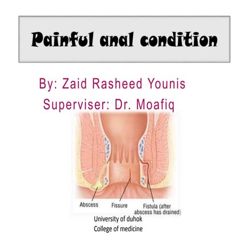 Painful anal conditions by zaid