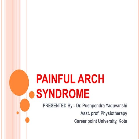 Painful arch syndrome
