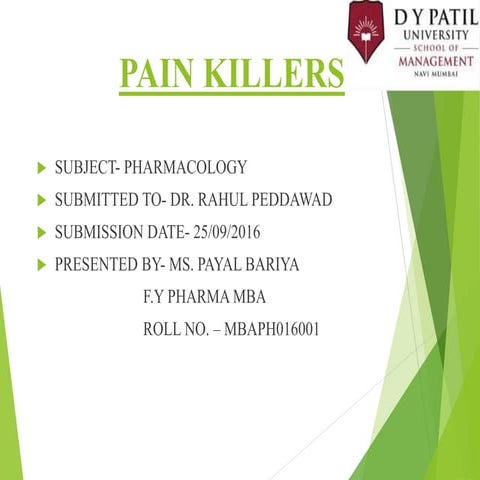 Pain killers
