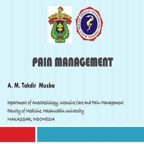 Pain management