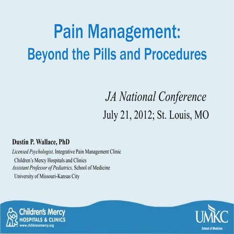 Pain Management Beyond the Pills and Procedures