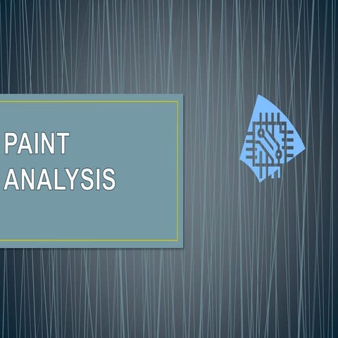 Paint analysis