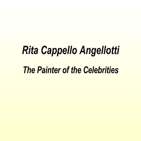 Painter Of The Celebrities