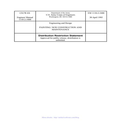 Painting procedure rev 0 (d 1157) | PDF
