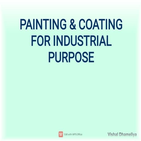 Painting and coating for industrial