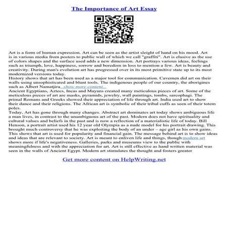 Painting Description Essay