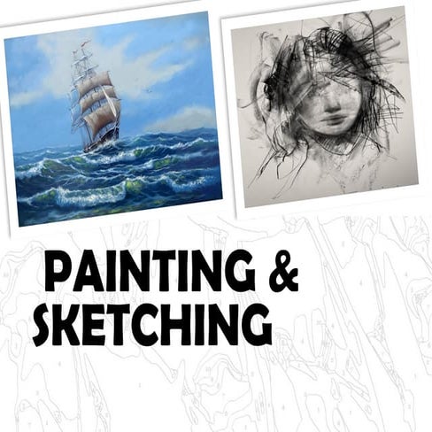 Exploring Painting and Sketching: Creative Expression and Relaxation | PPTX
