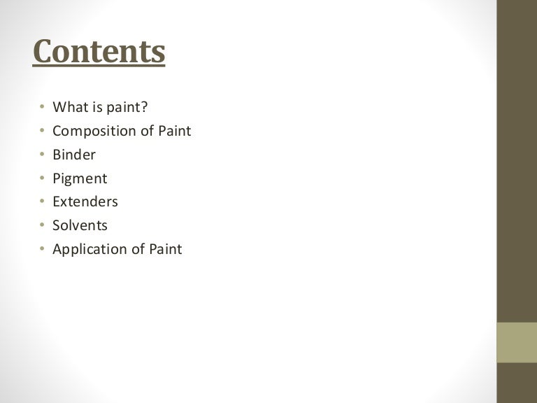 Paint and its application