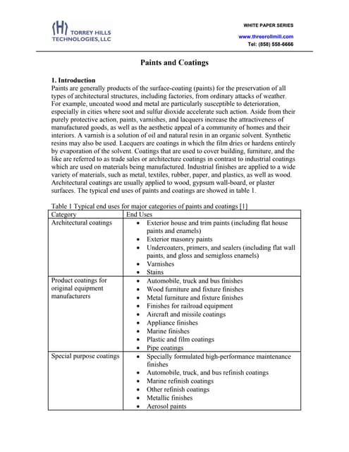 Paint Manufacturing Process | PPTX | Painting | Arts and Crafts