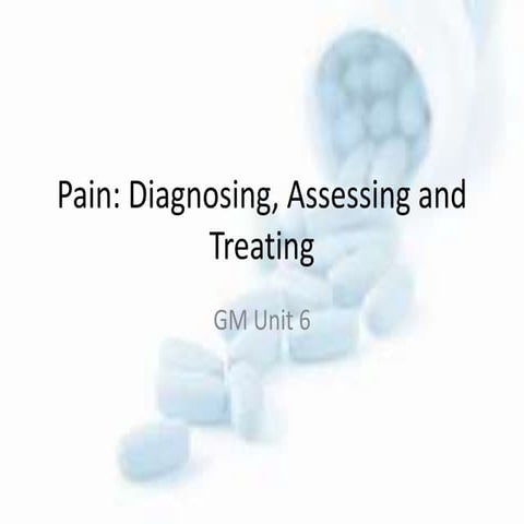 Diagnostics and Treatment of Pain