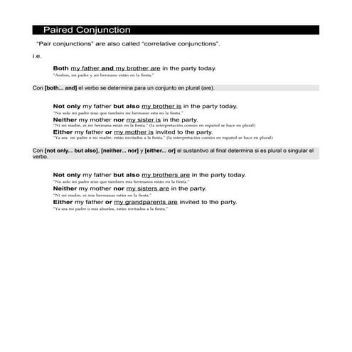 Paired conjunctions