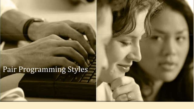 Pair Programming Styles