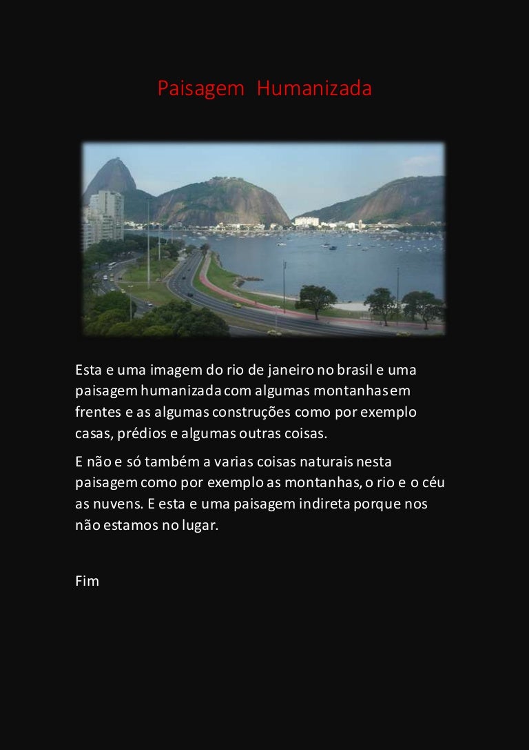Paisagem Cultural é O Mesmo Que Paisagem Humanizada Explique