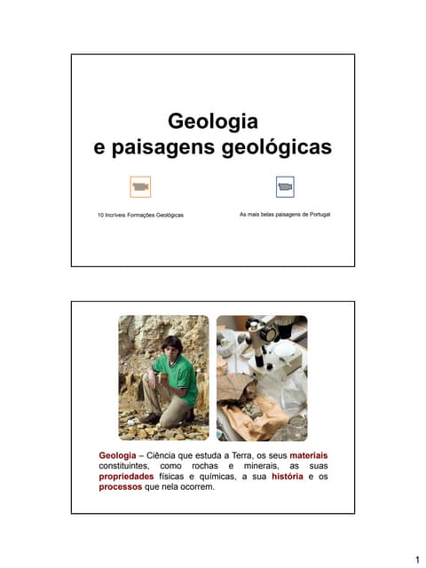 Paisagens geologicas