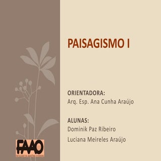 Paisagismo em residencias